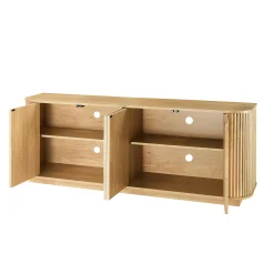 Contemporary Fluted 64' Sideboard Storage Cabinet TV Stand