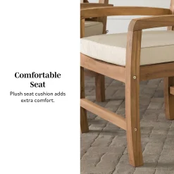 Crosswinds Patio Chairs with Cushions, Set of 2