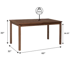 Crosswinds Patio Dining Table