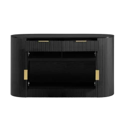 Curve Design Fluted Accent Cabinet Storage - Sideboard / TV Stand