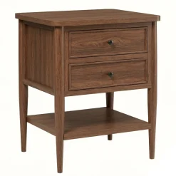 Diedra Modern Side Table with Drawers