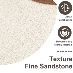 Double-Disc Adjustable 3-Color LED Sandstone Wall Art Decor