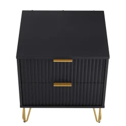 Dumbo 20' Fluted 2-Drawer Nightstand