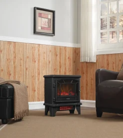 duraflame® Electric Fireplace Stove Heater with Temperature Dial