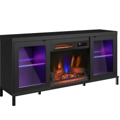 duraflame® Electric Fireplace TV Stand with Modern LED Lights and Storage