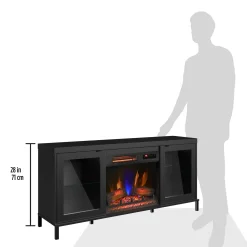 duraflame® Electric Fireplace TV Stand with Modern LED Lights and Storage