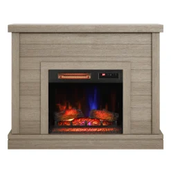duraflame® Electric Fireplace Shiplap Wall Mantel