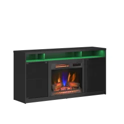 duraflame® Electric Fireplace TV Stand with Modern LED Accent Lighting & Remote