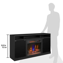 duraflame® Electric Fireplace TV Stand with Modern LED Accent Lighting & Remote