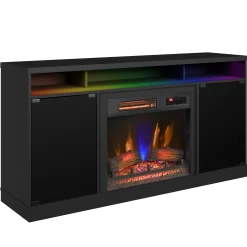 duraflame® Electric Fireplace TV Stand with Modern LED Accent Lighting & Remote