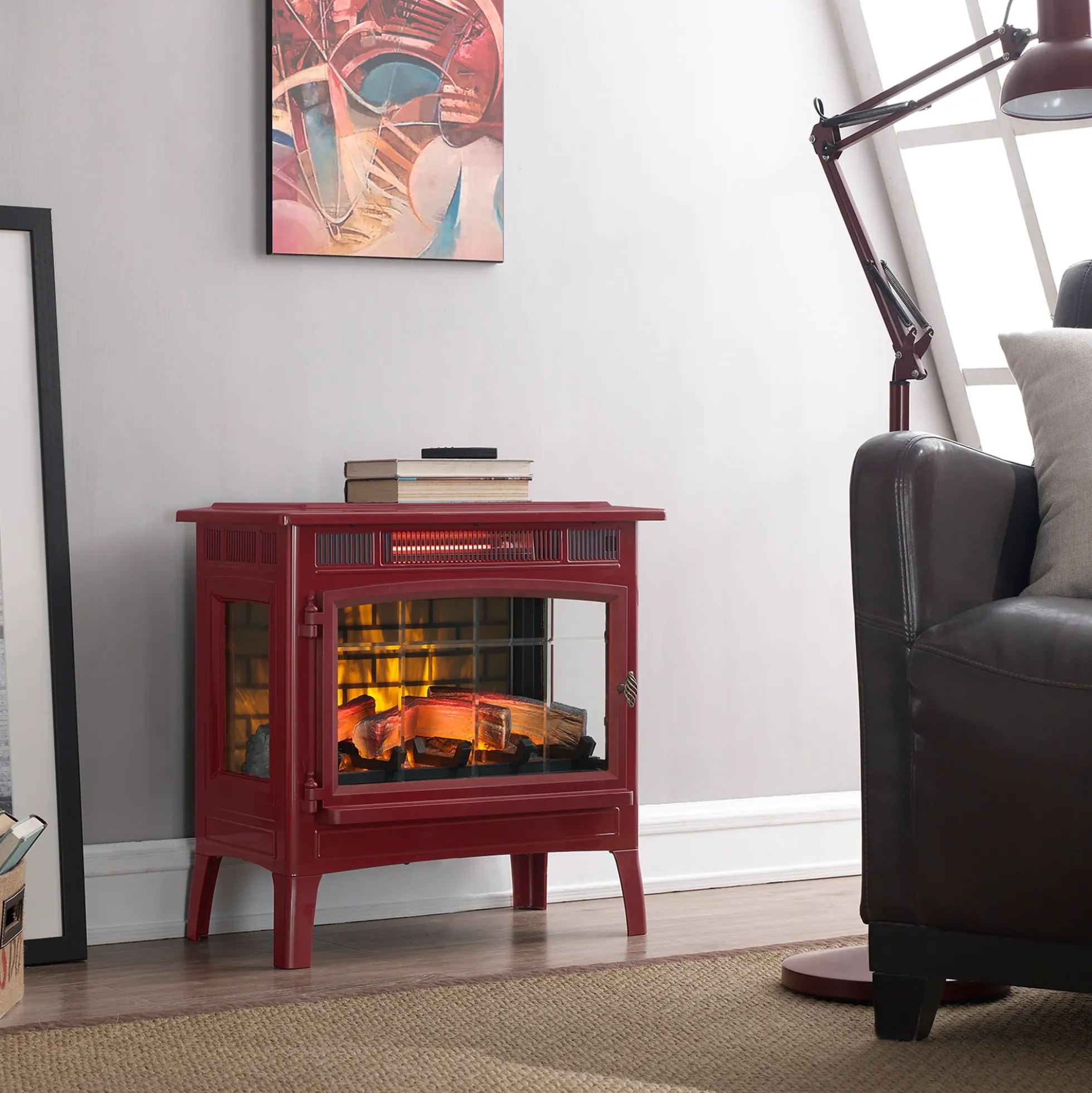 duraflame® Electric Infrared Fireplace Stove Heater with 3D Flame Effect