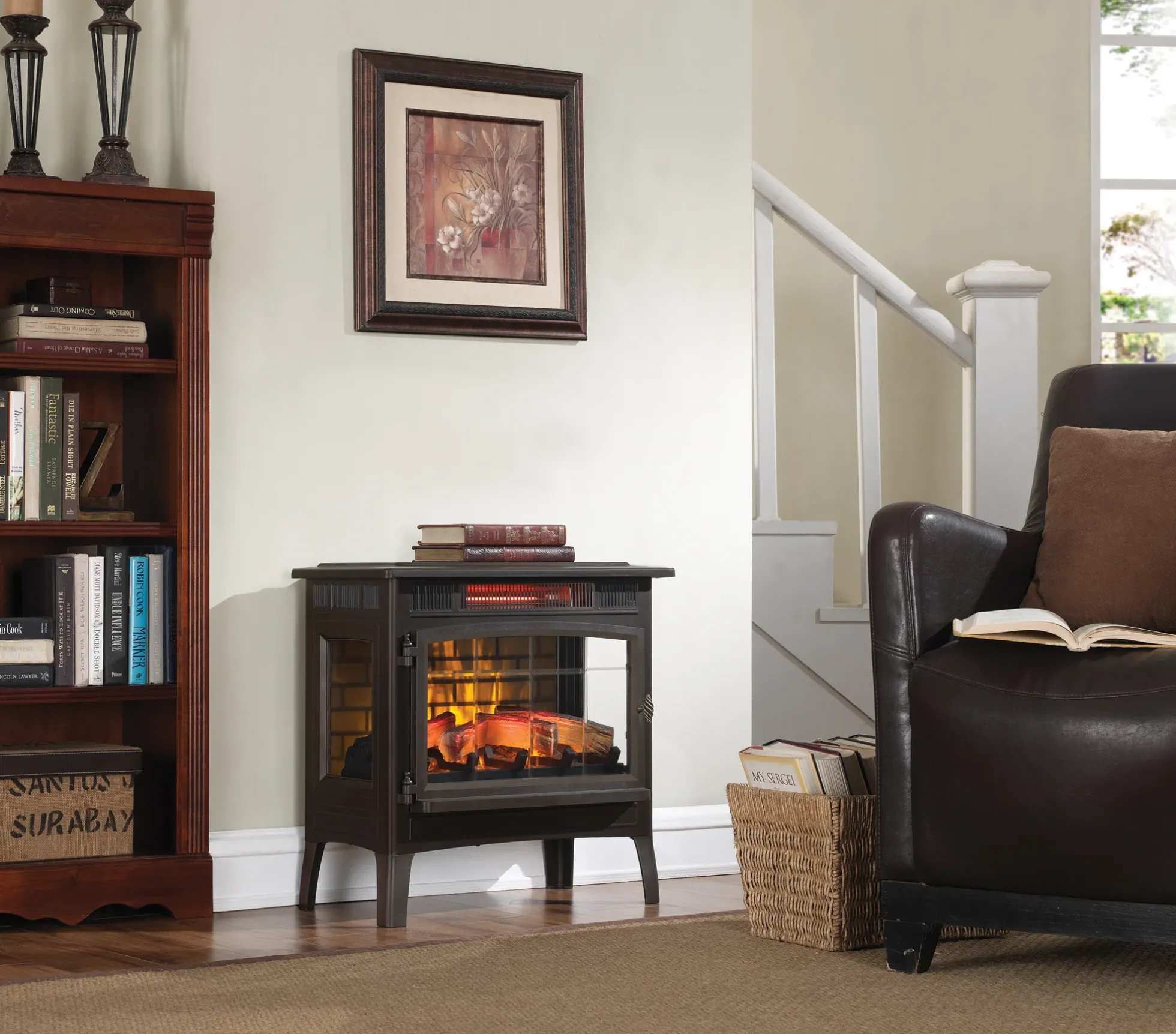 duraflame® Electric Infrared Fireplace Stove Heater with 3D Flame Effect