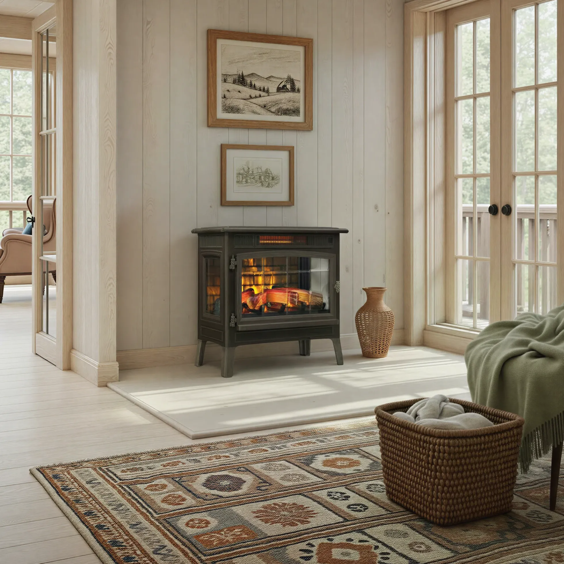 duraflame® Electric Infrared Fireplace Stove Heater with 3D Flame Effect