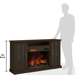 duraflame® Farmhouse Electric Fireplace TV Stand Media Console