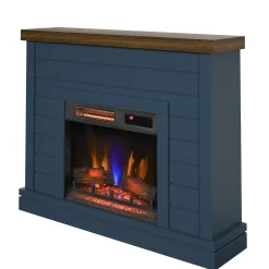 duraflame® Farmhouse Shiplap Electric Fireplace Wall Mantel