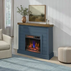 duraflame® Farmhouse Shiplap Electric Fireplace Wall Mantel