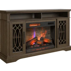 duraflame® Modern Farmhouse Electric Infrared Fireplace TV Stand Media Console with Remote