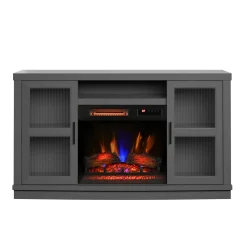 duraflame® Reeded Glass Door Electric Fireplace TV Stand Media Console
