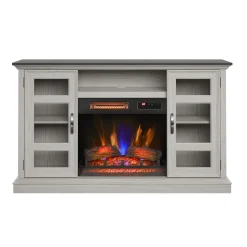 duraflame® Two Tone Wood Oak Electric Fireplace TV Stand with 3D Flames