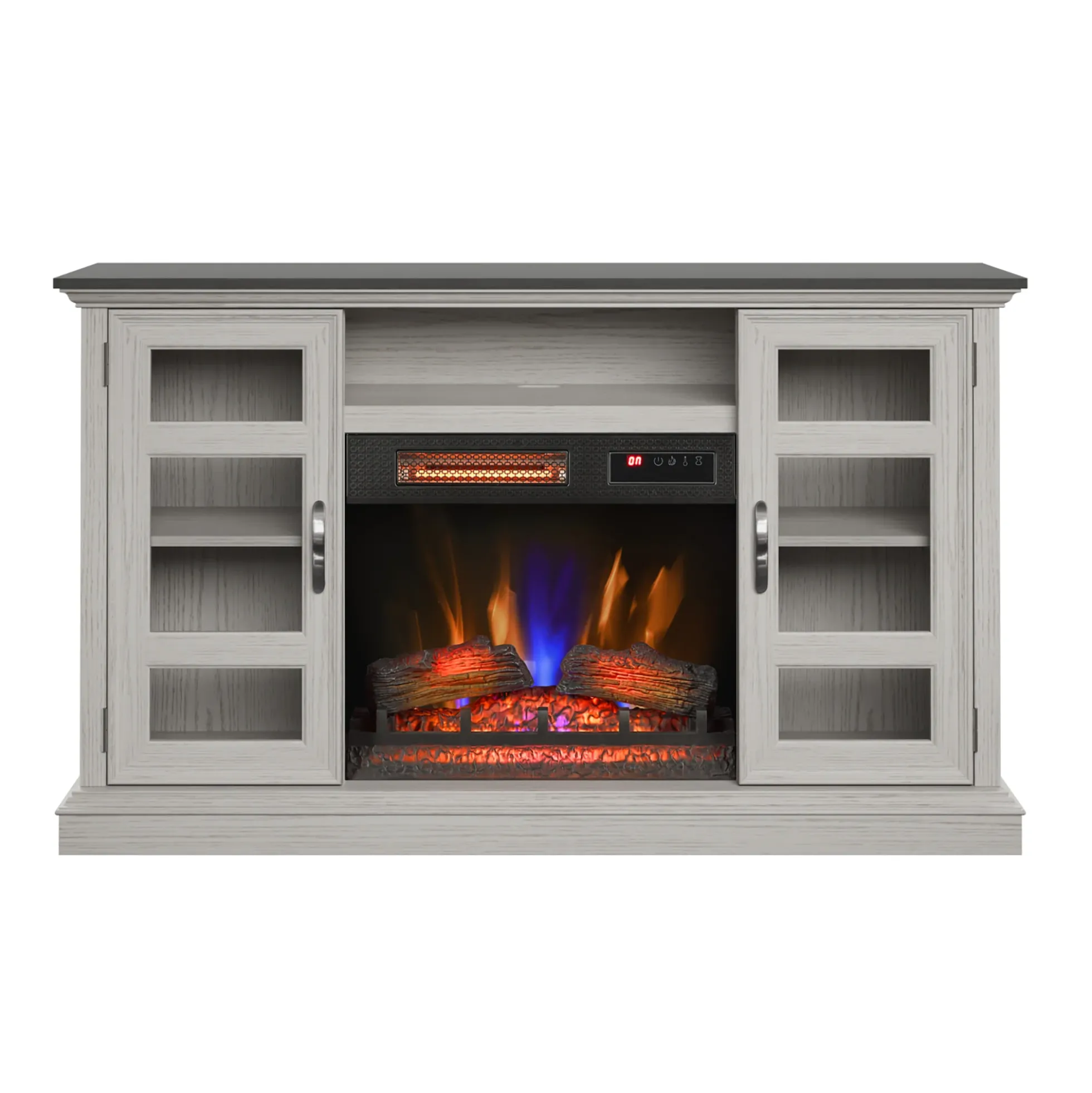 duraflame® Two Tone Wood Oak Electric Fireplace TV Stand with 3D Flames