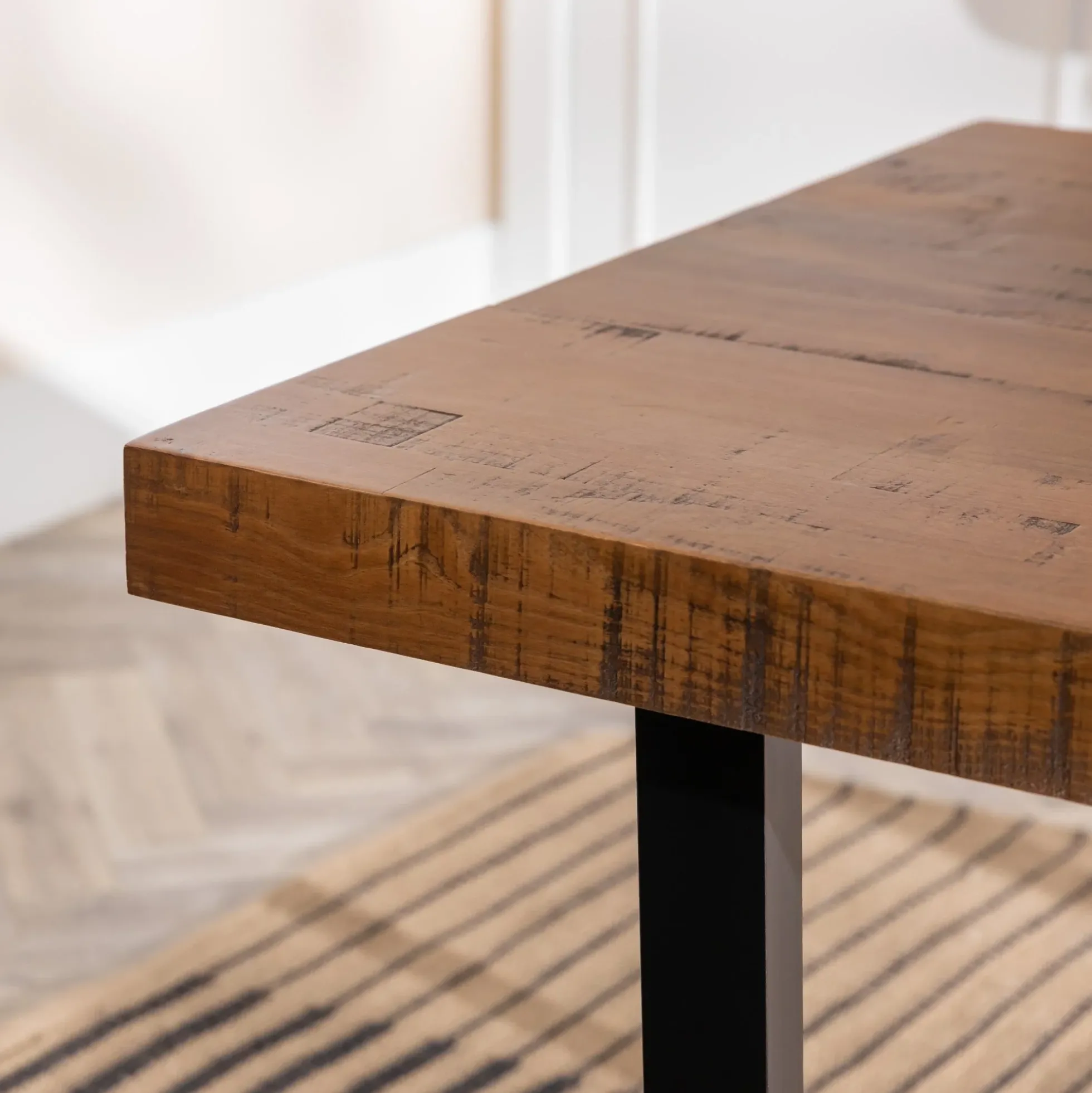 Durango Distressed Wood Dining Table