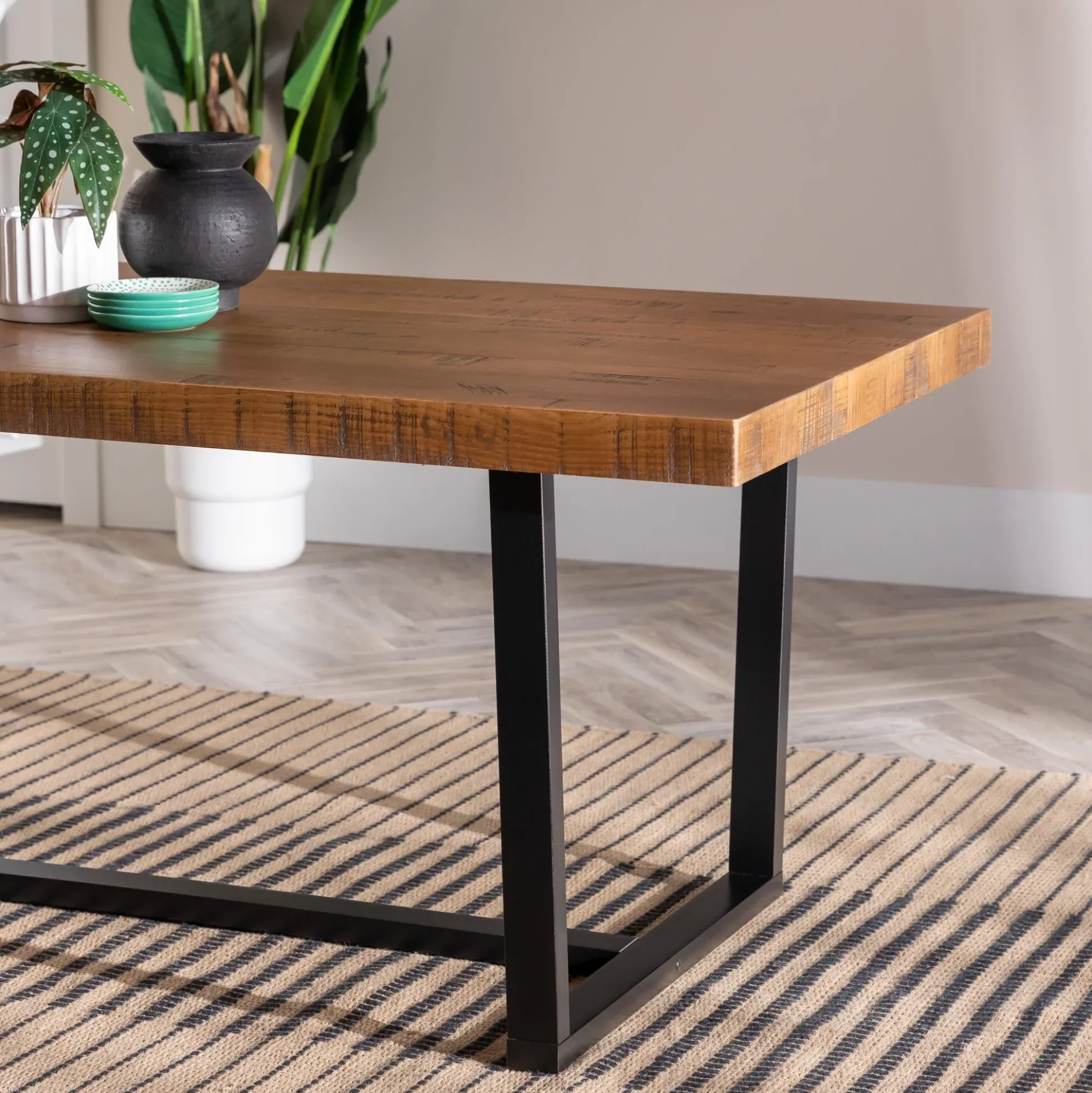 Durango Distressed Wood Dining Table