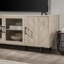 Ella Herringbone TV Stand
