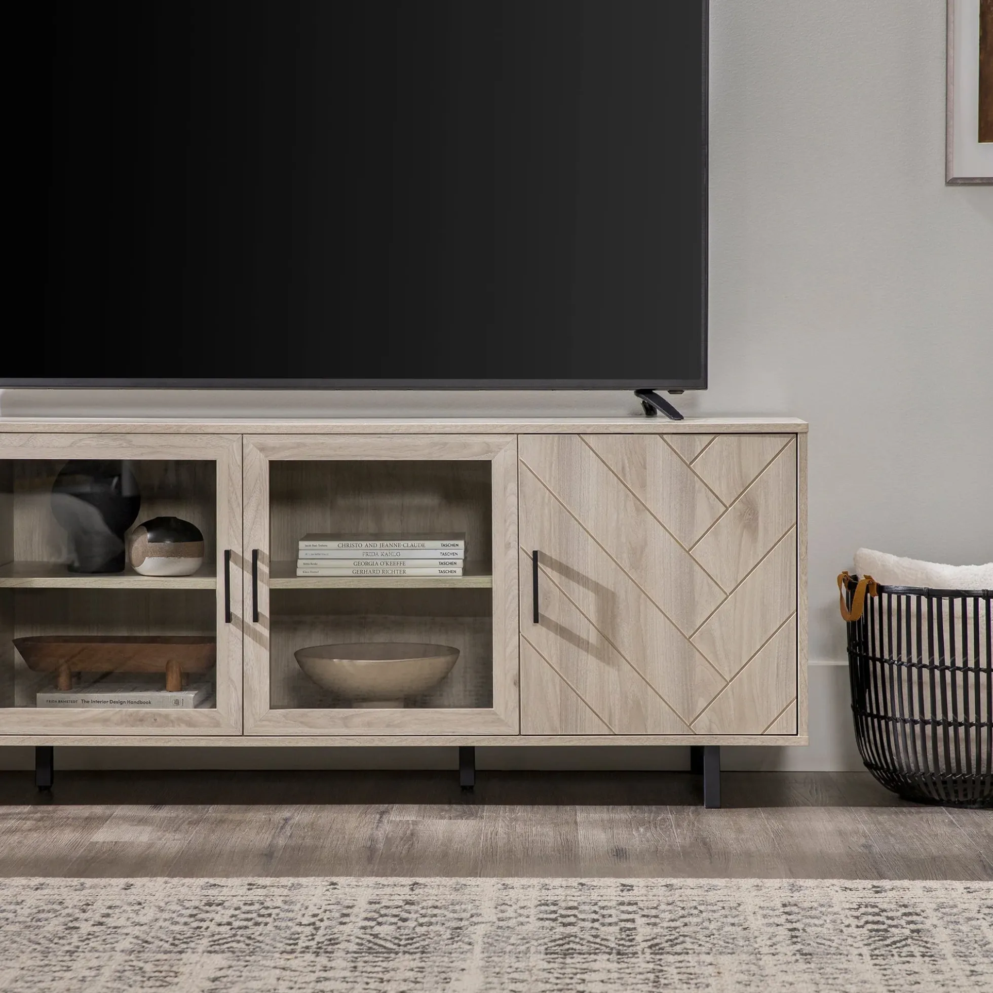 Ella Herringbone TV Stand