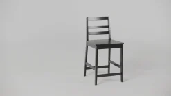 Erekson Solid Wood Ladder Back Bar Stool, Set of 2