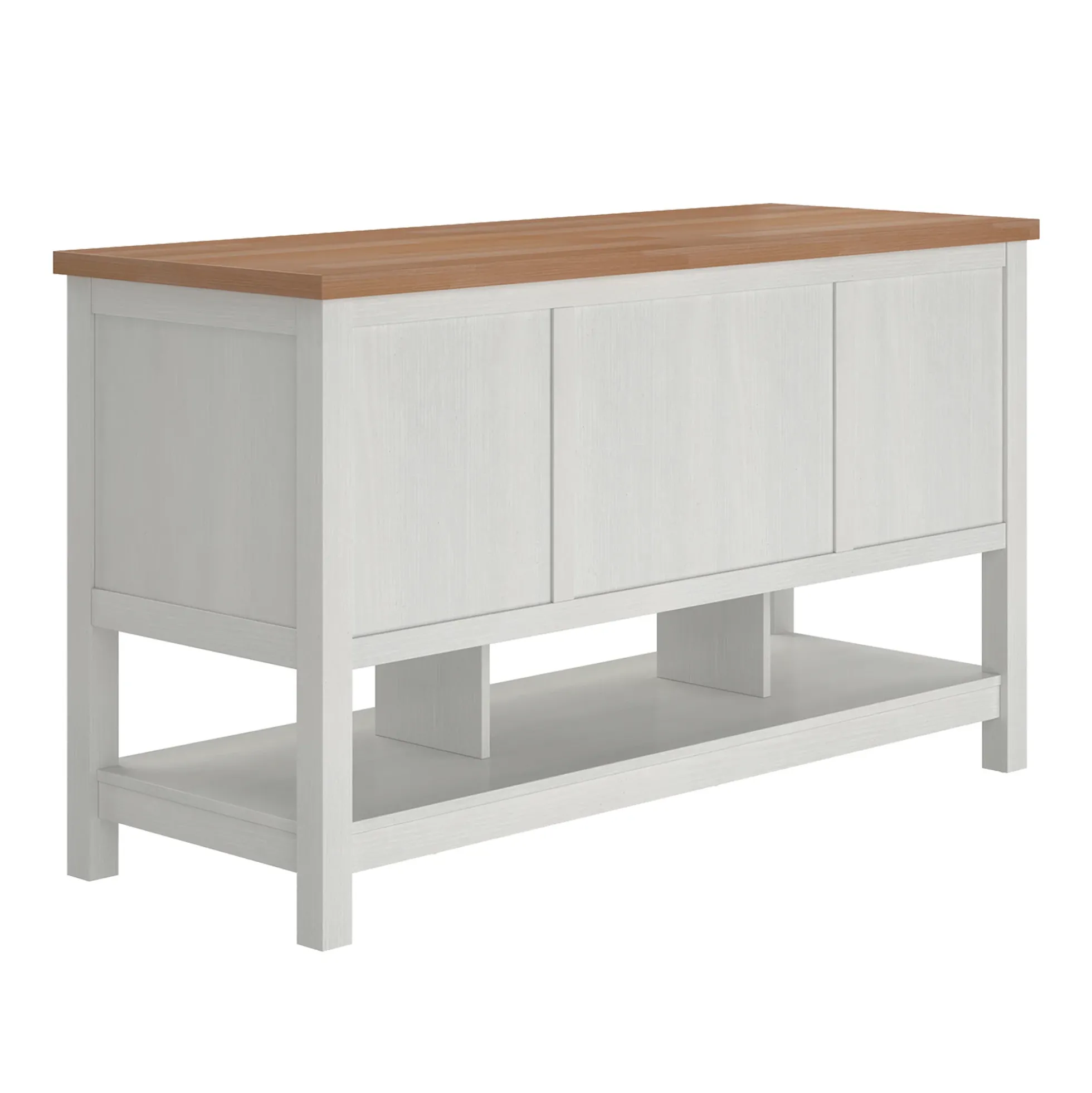 Everlee Free-Standing 52" Kitchen Island with 6 Drawer Storage