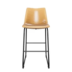 Faux Leather 2-Piece Bar Stools
