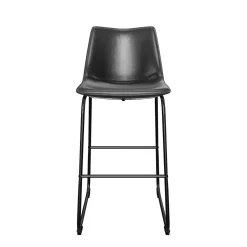 Faux Leather 2-Piece Bar Stools
