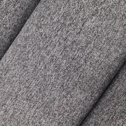 Fluffy Accent Chair Gray with Natural Solid Wood Frame