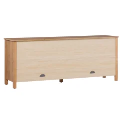 Harlow Modern Easy Assembly Glass Door 70” Sideboard TV Stand