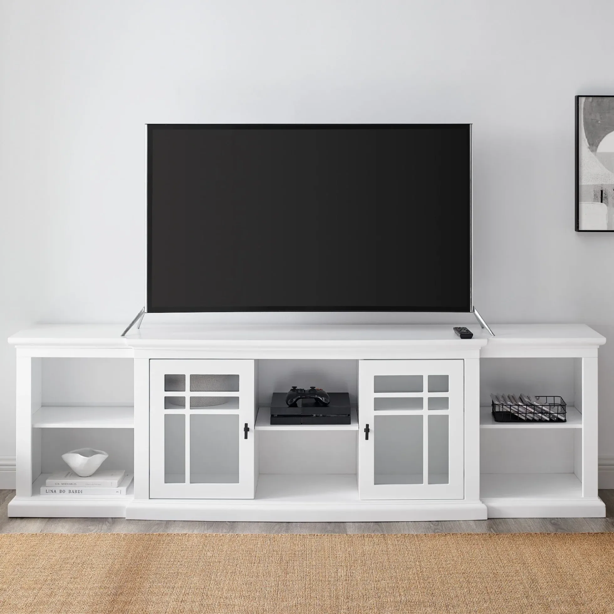 Hattie Glass-Door TV Stand
