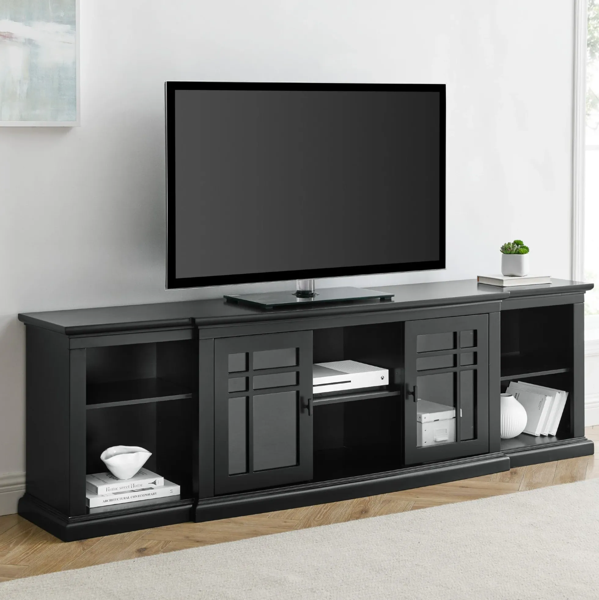 Hattie Glass-Door TV Stand