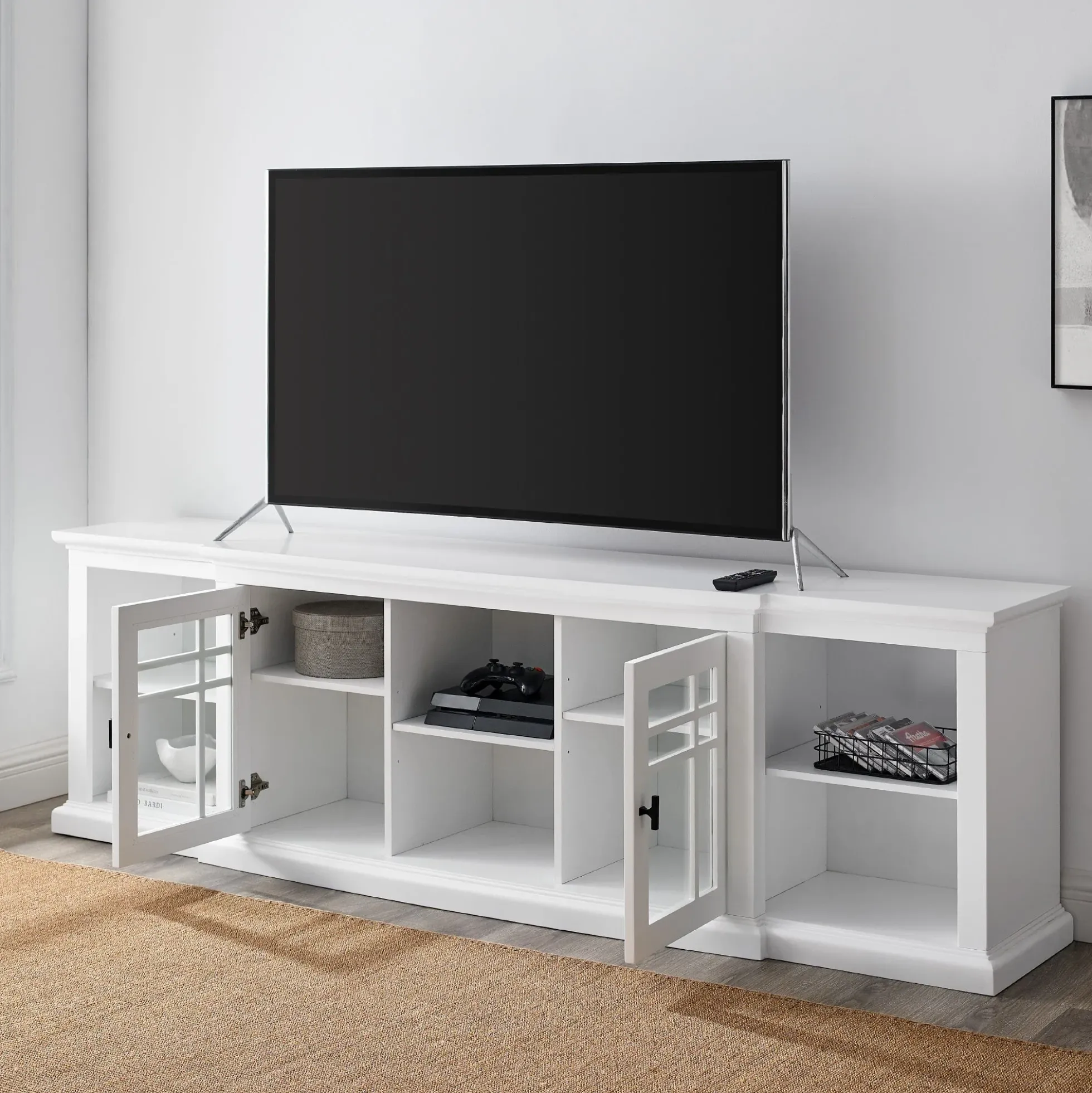 Hattie Glass-Door TV Stand