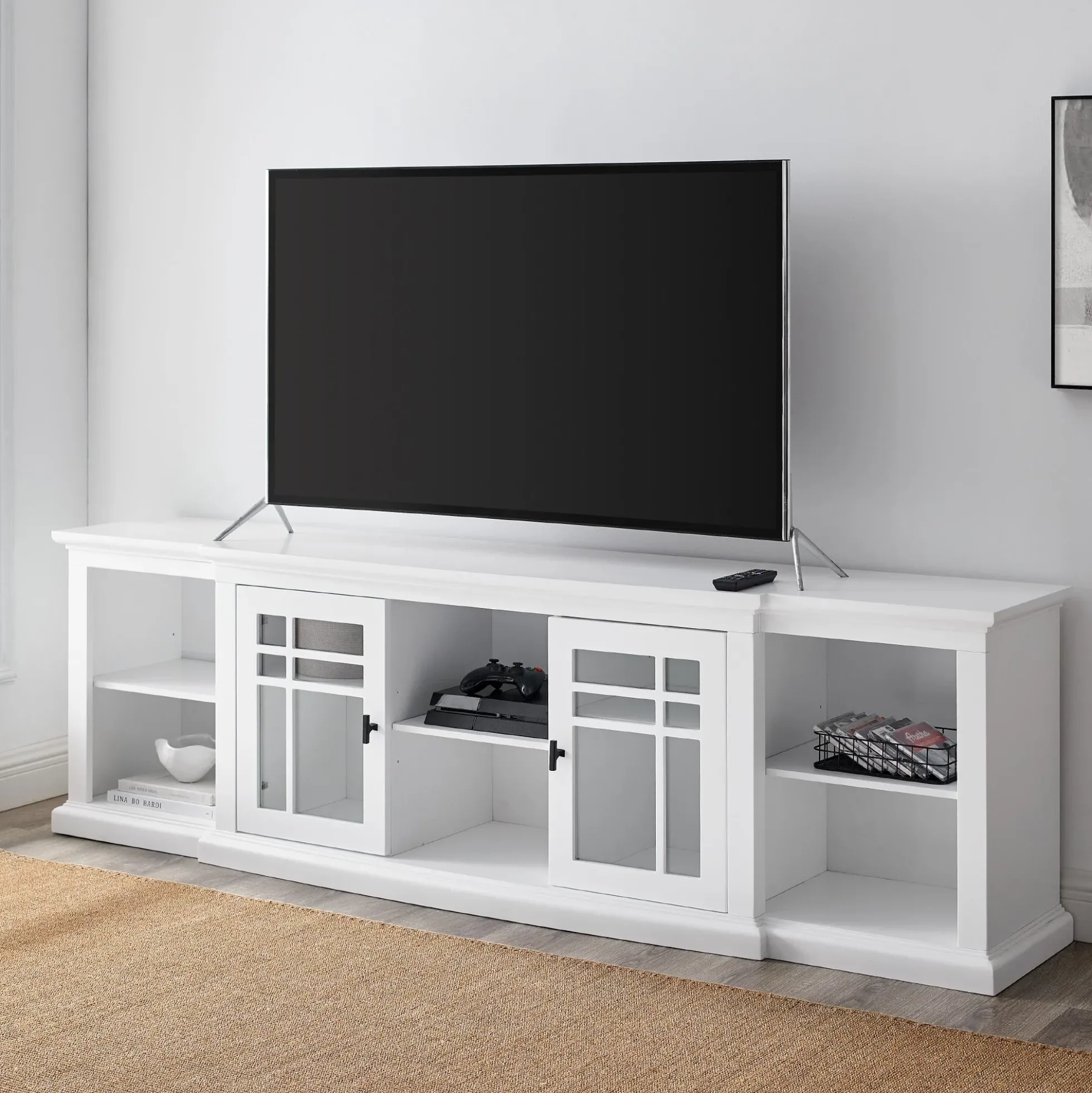 Hattie Glass-Door TV Stand