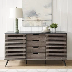 Havana Sliding Door Drawer Sideboard / TV Stand