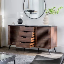 Havana Sliding Door Drawer Sideboard / TV Stand