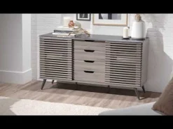 Havana Sliding Door Drawer Sideboard / TV Stand