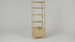 Holmes Modern Scandinavian Reeded Bookshelf