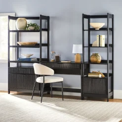 Holmes Modern Scandinavian Reeded Writing Desk
