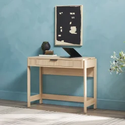Holmes Modern Scandinavian Reeded Writing Standing Desk