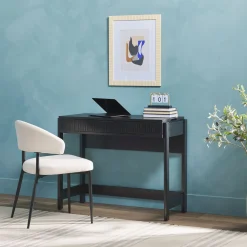 Holmes Modern Scandinavian Reeded Writing Standing Desk