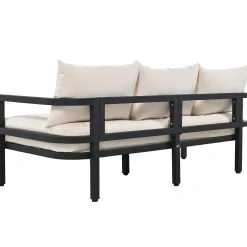 Iconic Arch Curve Steel Outdoor Patio Sofa Set