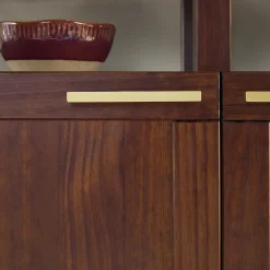 Isla Modern TV Stand with Glass Top