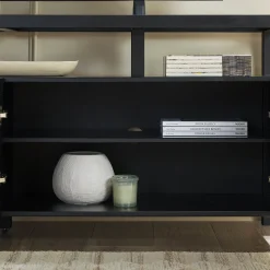 Isla Modern TV Stand with Glass Top