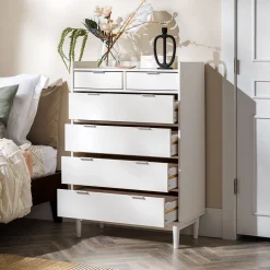 Lee Mid-Century Modern Wood Dresser