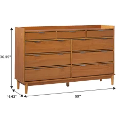 Lee Mid-Century Modern Wood Dresser